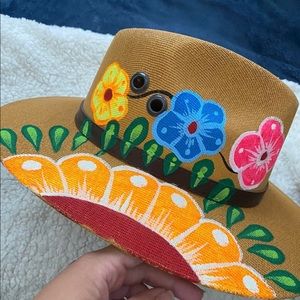 Handpainted hat from mexico